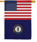 US Kentucky - States Americana Vertical Impressions Decorative Flags HG140768 Made In USA