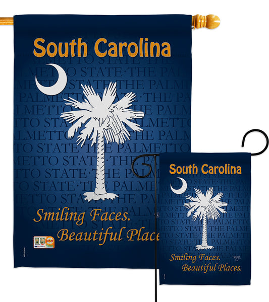 South Carolina - States Americana Vertical Impressions Decorative Flags HG108148 Made In USA