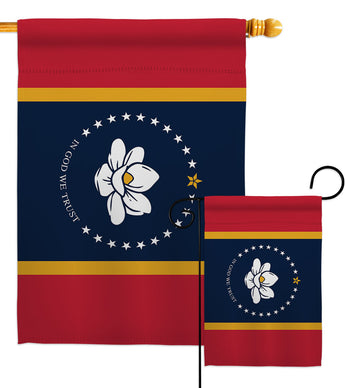 Mississippi - States Americana Vertical Impressions Decorative Flags HG140907 Made In USA