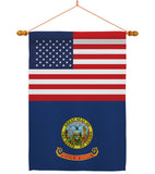 US Idaho - States Americana Vertical Impressions Decorative Flags HG140763 Made In USA