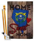 State Nevada Home Sweet Home - States Americana Vertical Impressions Decorative Flags HG191114 Made In USA