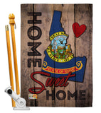 State Idaho Home Sweet Home - States Americana Vertical Impressions Decorative Flags HG191117 Made In USA