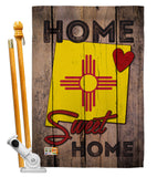 State New Mexico Home Sweet Home - States Americana Vertical Impressions Decorative Flags HG191118 Made In USA