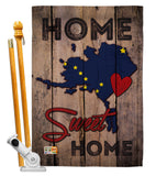 State Alaska Home Sweet Home - States Americana Vertical Impressions Decorative Flags HG191159 Made In USA