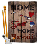 State Hawaii Home Sweet Home - States Americana Vertical Impressions Decorative Flags HG191160 Made In USA