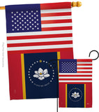 Mississippi US - States Americana Vertical Impressions Decorative Flags HG140909 Made In USA