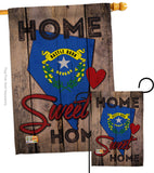 State Nevada Home Sweet Home - States Americana Vertical Impressions Decorative Flags HG191114 Made In USA