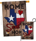 State Texas Home Sweet Home - States Americana Vertical Impressions Decorative Flags HG191119 Made In USA