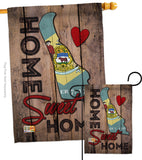 State Delaware Home Sweet Home - States Americana Vertical Impressions Decorative Flags HG191154 Made In USA