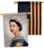 We miss you - Sympathy Inspirational Horizontal Impressions Decorative Flags HG180309 Made In USA