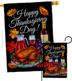 Thanksgiving Dinner - Thanksgiving Fall Vertical Impressions Decorative Flags HG113104 Made In USA