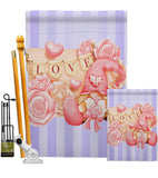 Love Gnome - Valentines Spring Vertical Impressions Decorative Flags HG192409 Made In USA