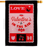 Sending Love - Valentines Spring Vertical Impressions Decorative Flags HG101075 Made In USA